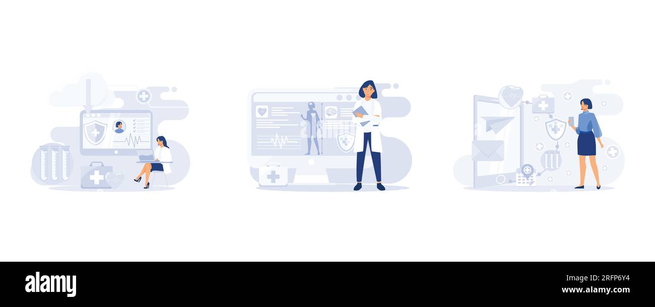 Electronic healthcare, computer medical personal profile or