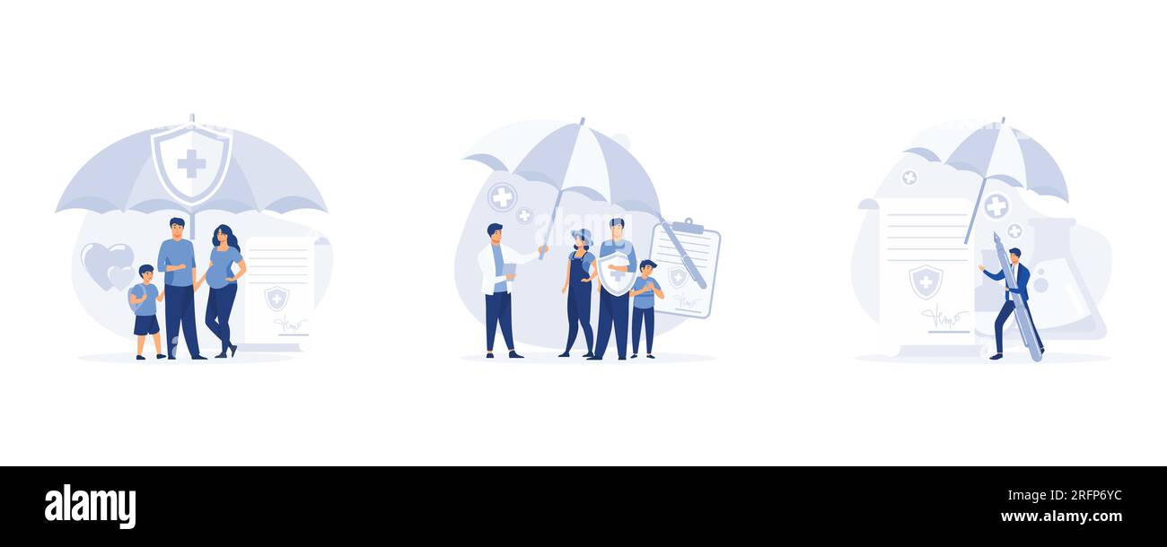 Umbrella over table Stock Vector Images - Alamy