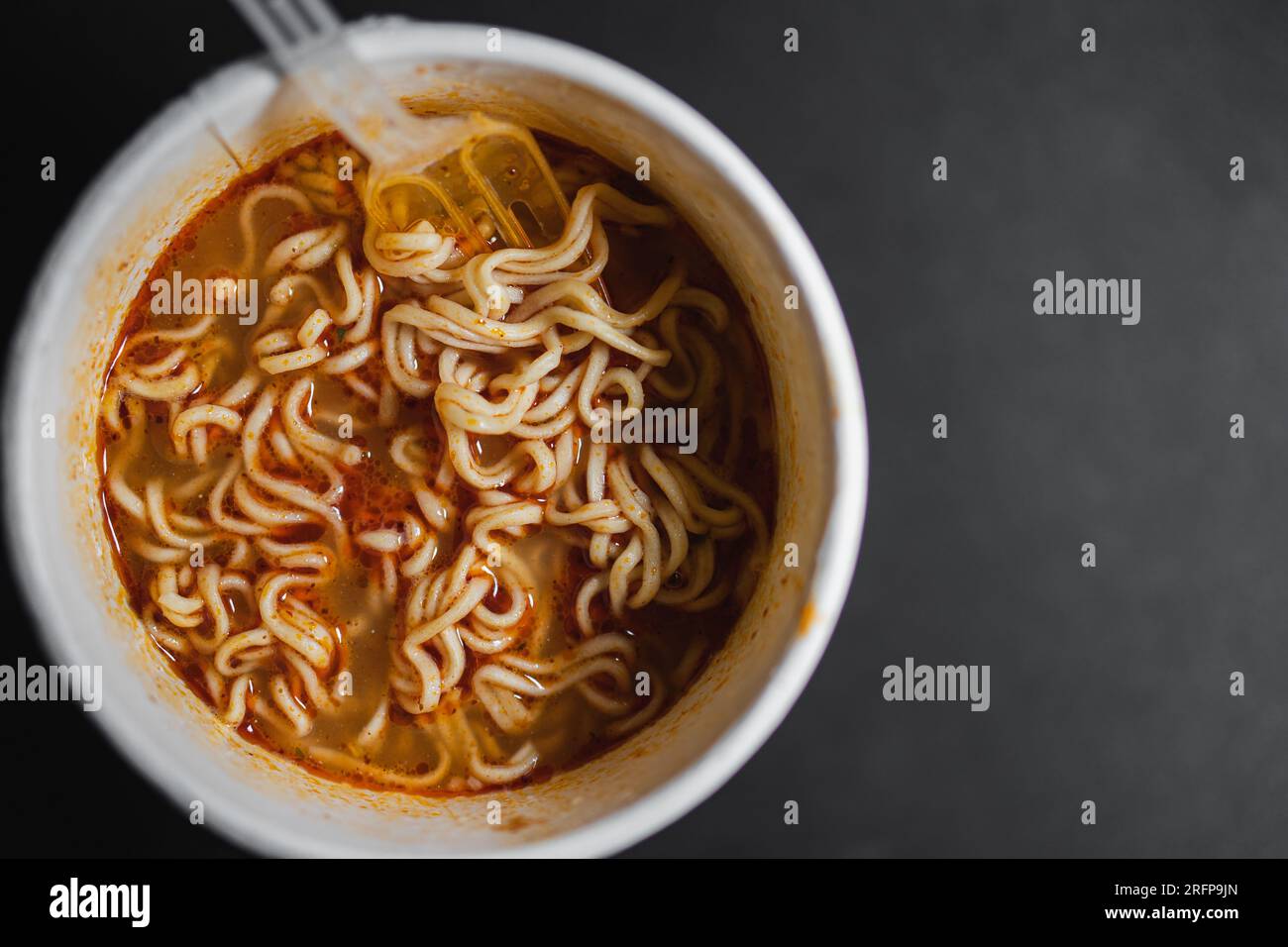 cup noodles hot and spicy instant food Stock Photo Alamy