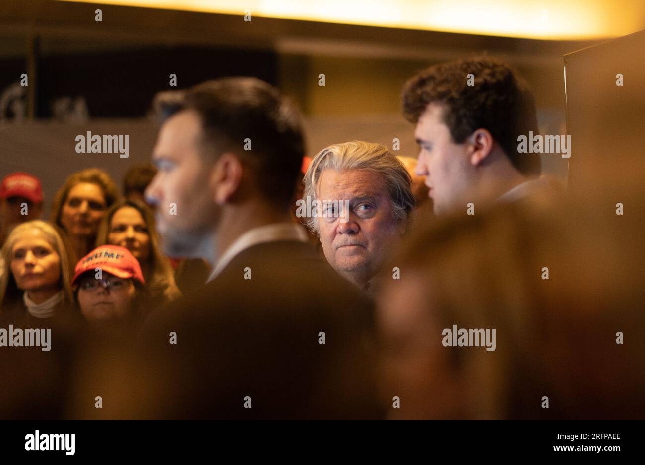 Kari Lake and Steven Bannon at America Fest 2022 Stock Photo