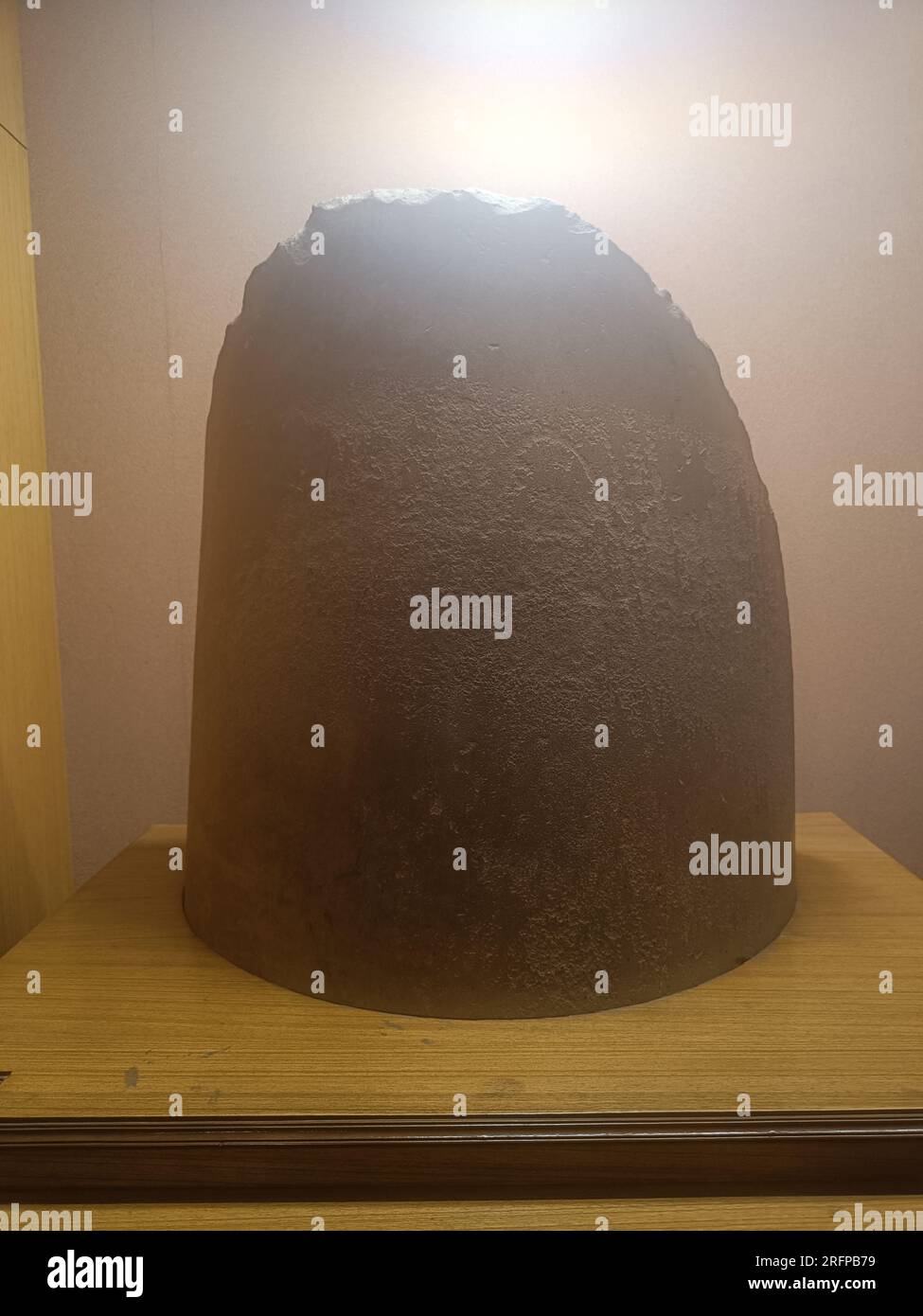 Portion of Ashokan pillar. 3rd century BC. From pataliputra, Bihar