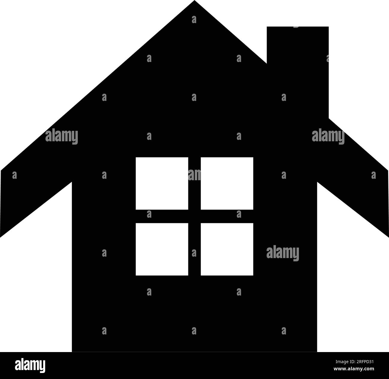 house-icon-silhouette-template-isolated-illustration-stock-vector-image