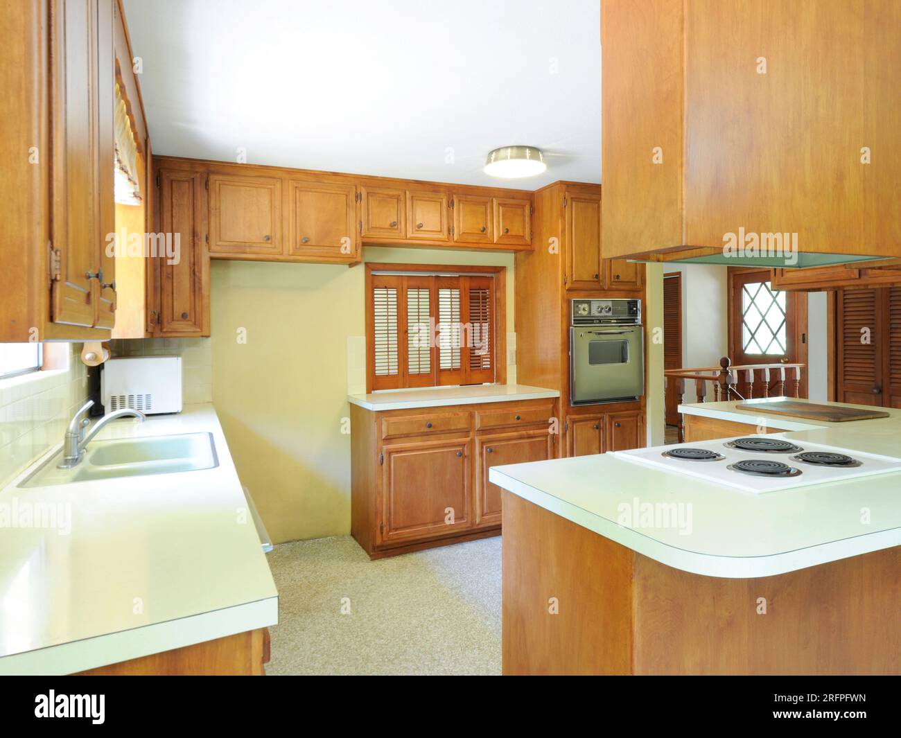 Out dated kitchen interior Stock Photo