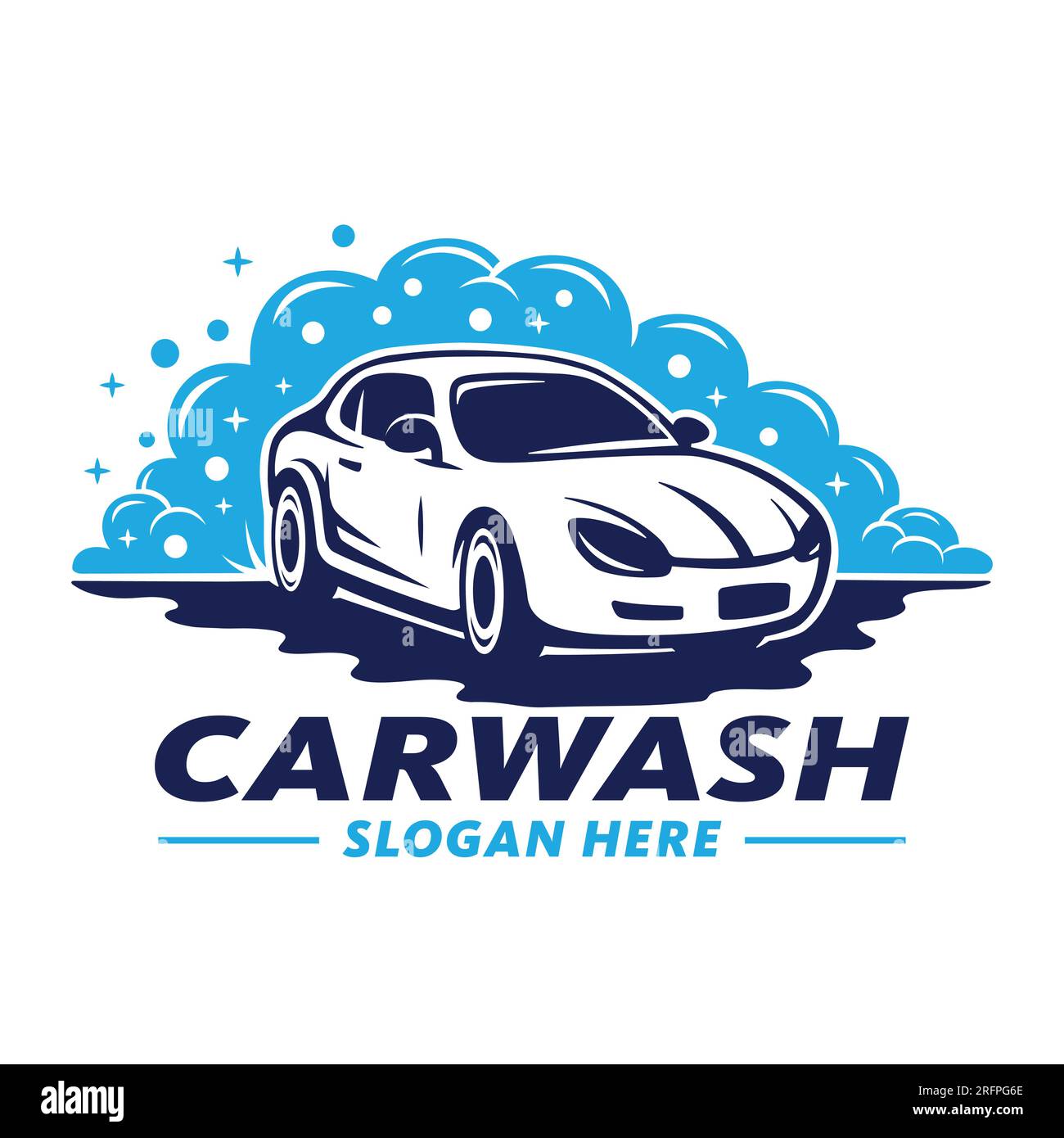 Car Wash logo design concept. Vector illustration Stock Vector Image