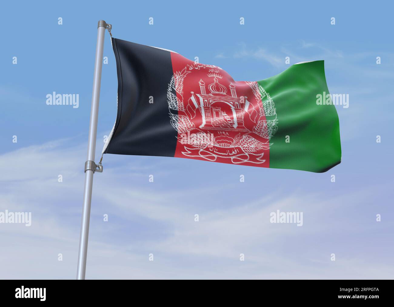 Afghanistan hd premium quailty flag download Stock Photo