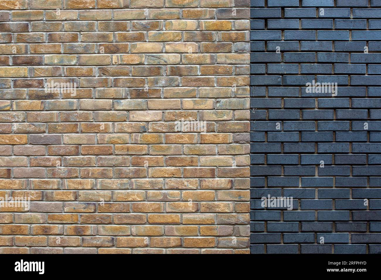 Brick walls, different tones background, copy space Stock Photo