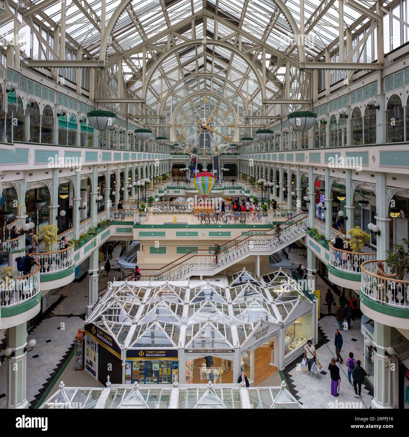 Dublin, Ireland - July 23rd 2023: St Stephen's Green Shopping Centre Stock Photo