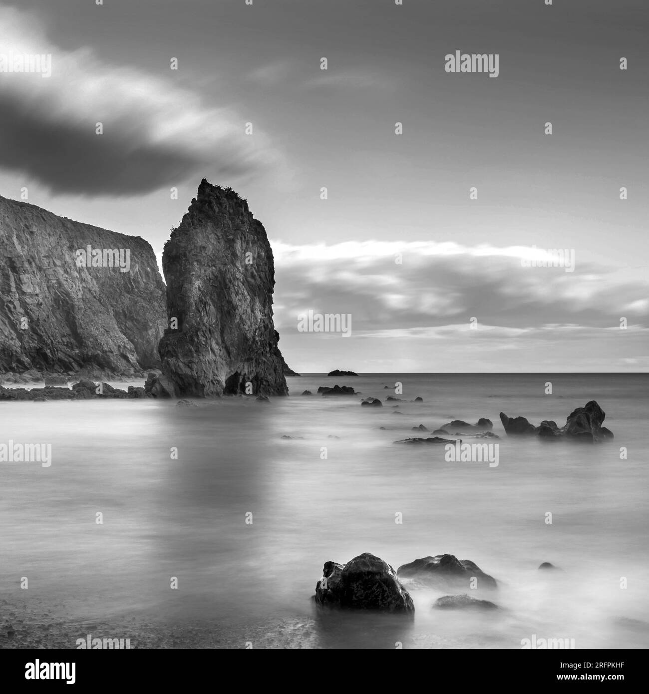 Green water green mountains Black and White Stock Photos & Images - Alamy