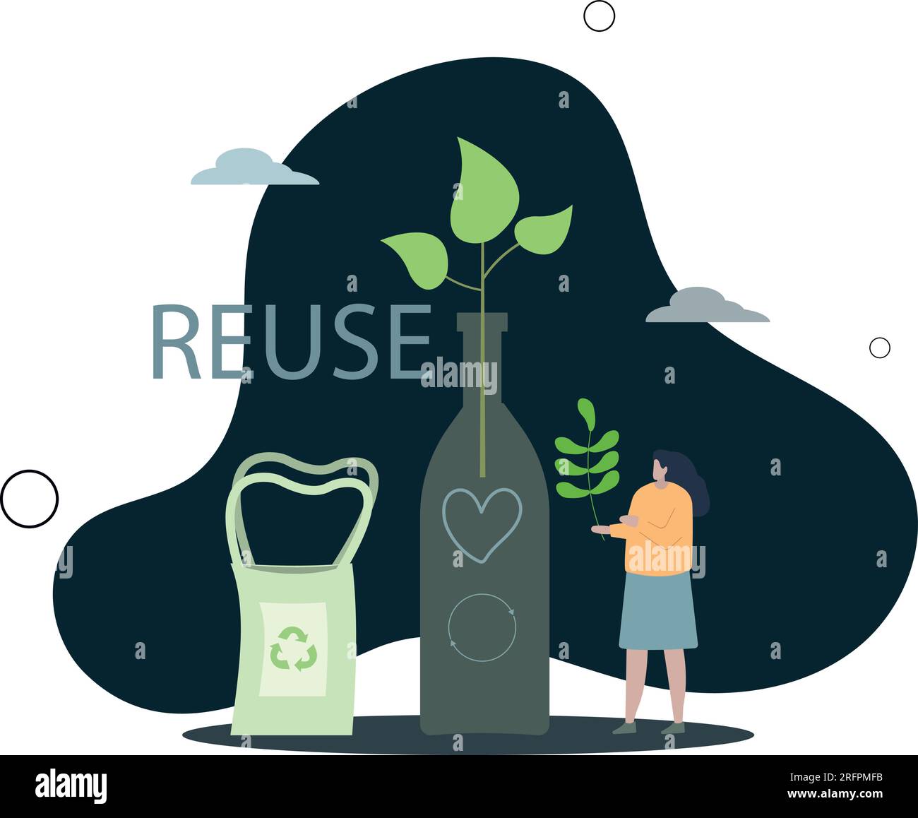 Reuse materials Stock Vector Images Alamy