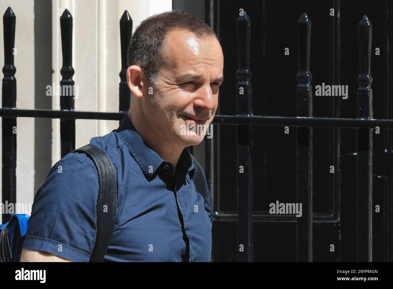 Martin Lewis CBE,  financial journalist and founder of MoneySavingExpert in Downing Street, London, UK Stock Photo