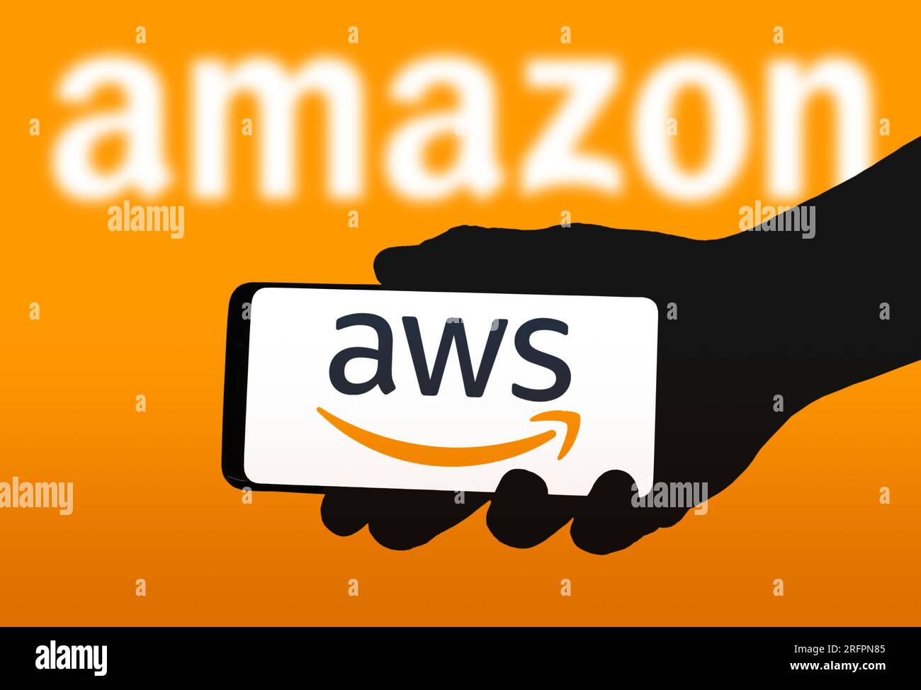 Amazon  Services displayed on smartphone Stock Photo Alamy
