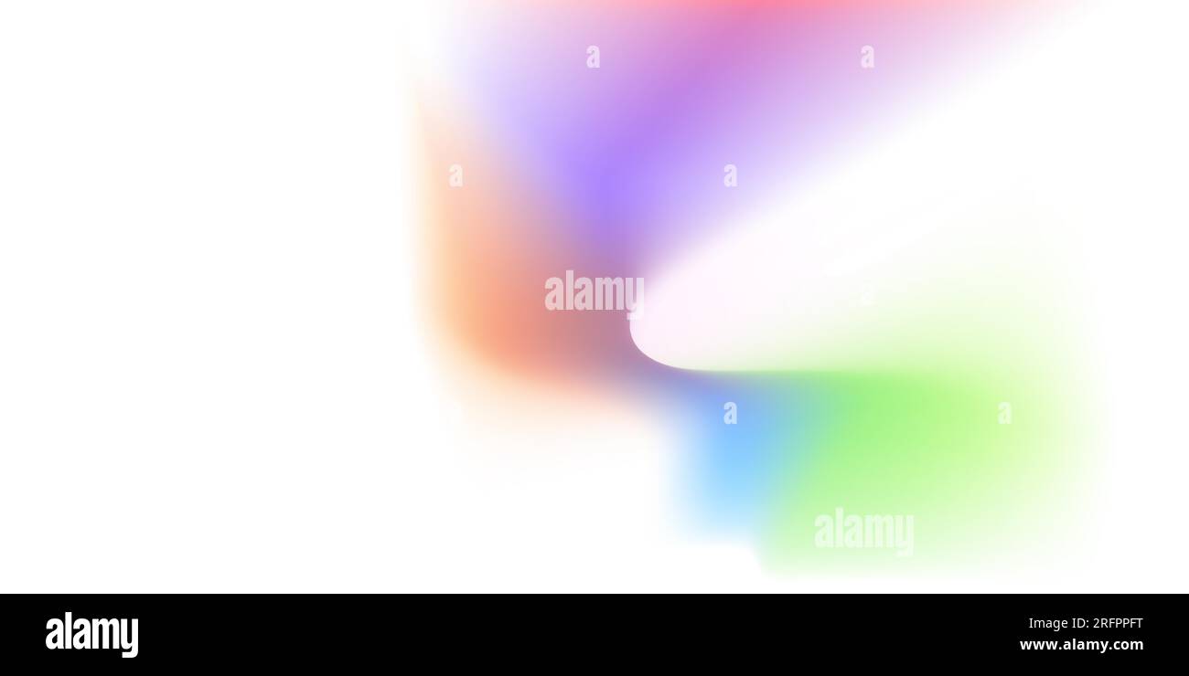 Abstract background light design horizontal template rainbow color on ...
