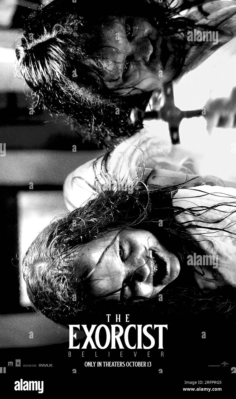 The Exorcist: Believer 2023 movie poster Olivia Marcum Stock Photo - Alamy