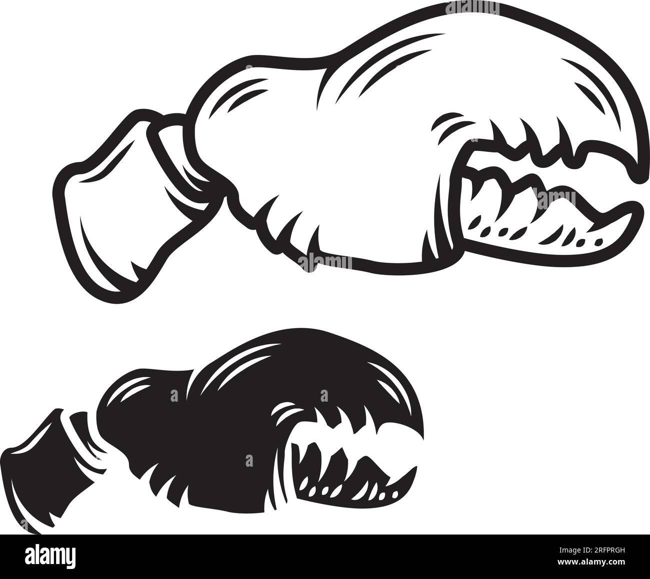 Lobster claw. Seafood. Vintage lobster claw. For menu, emblem, sign