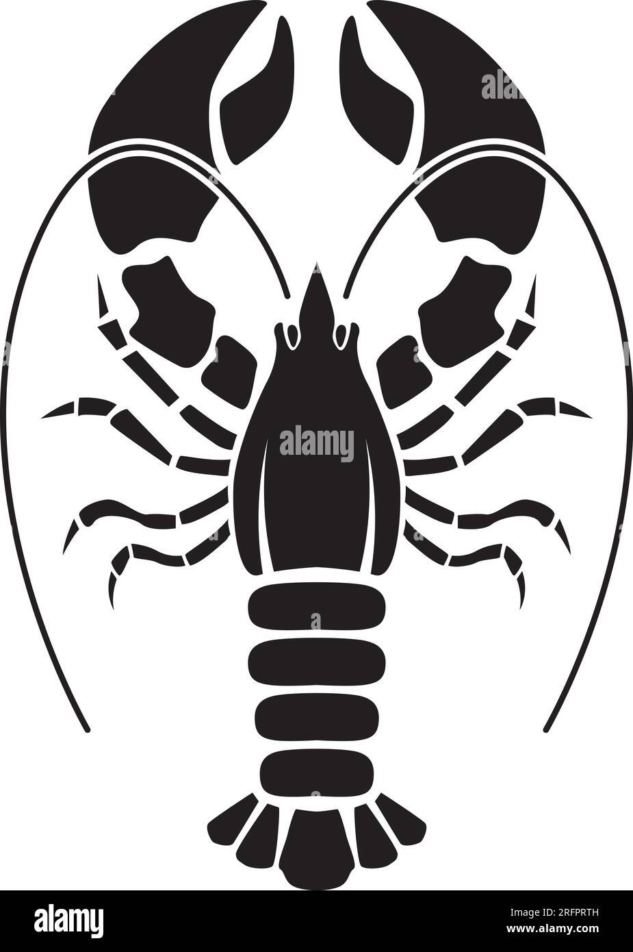 Lobster. Vintage illustration of lobster. Seafood. For logo, label ...