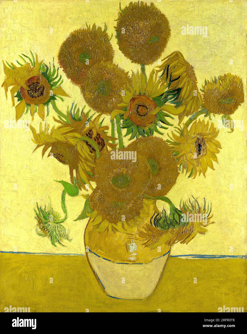 Sunflowers Vincent van Gogh 1888 Oil on canvas Stock Photo