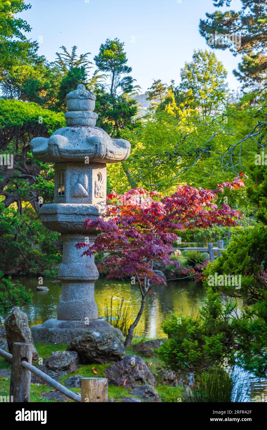 Japanese Garden in San Francisco, California Stock Photo