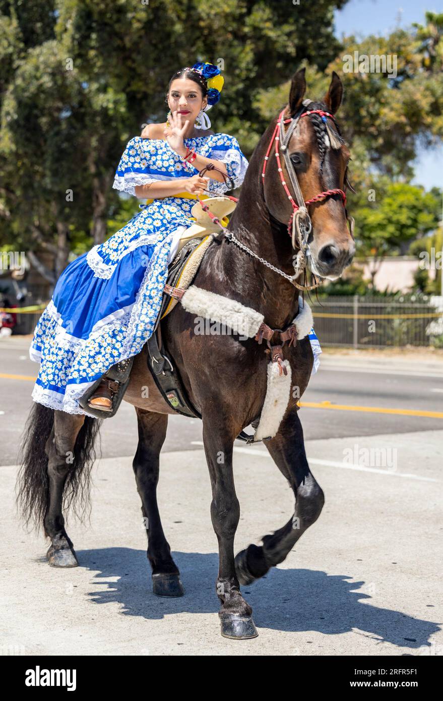 Santa Barbara, USA. 04th Aug, 2023. Old Spanish Day, Fiesta Historical