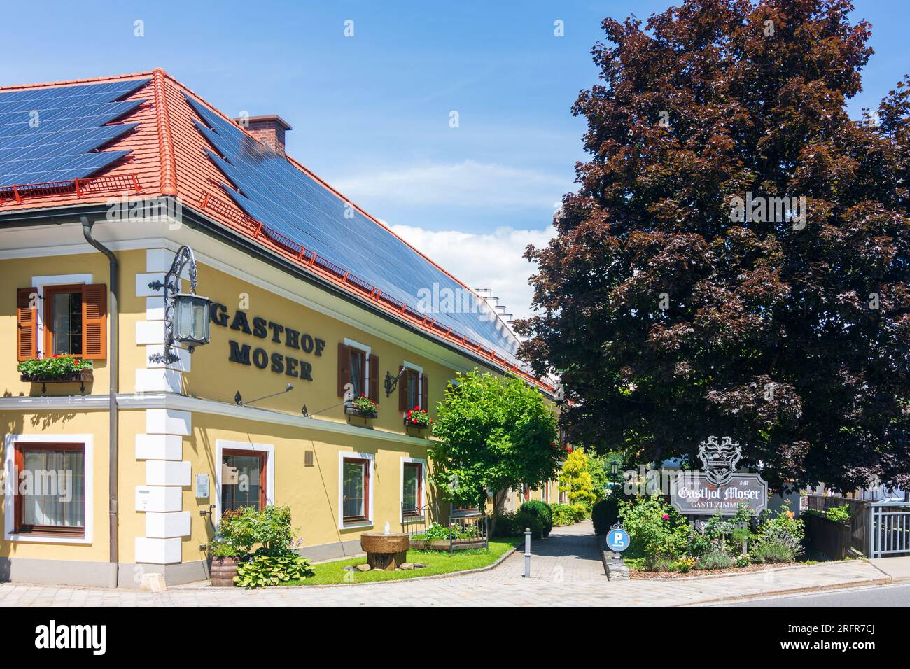 Guttaring: restaurant Moser in Mittelkärnten, Kärnten, Carinthia, Austria Stock Photo