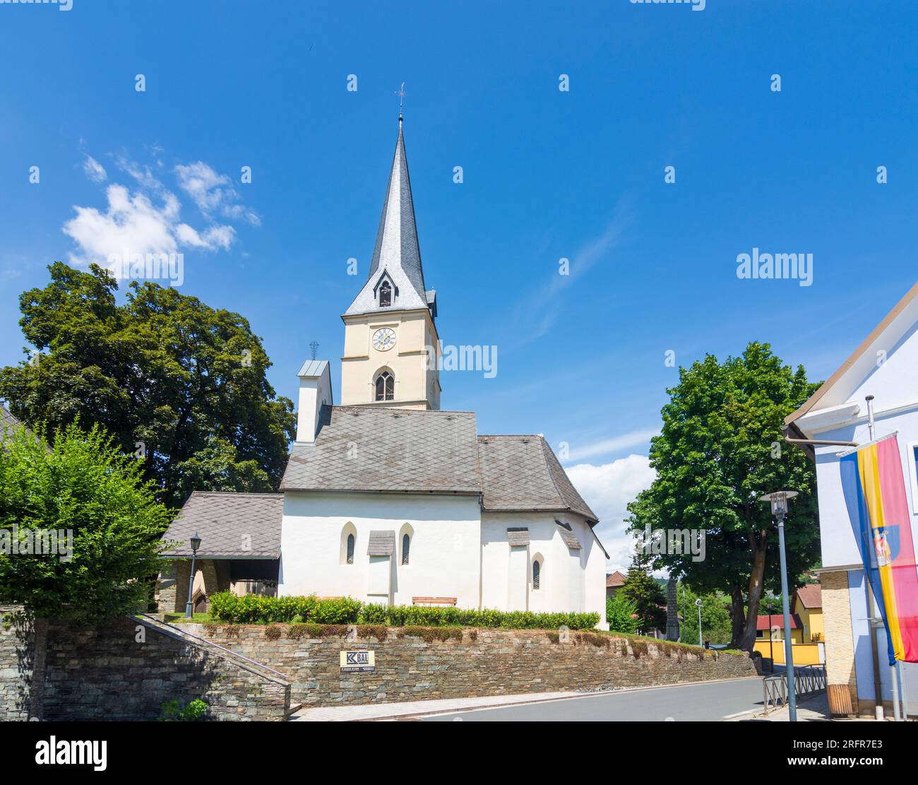Guttaring: church Guttaring in Mittelkärnten, Kärnten, Carinthia, Austria Stock Photo