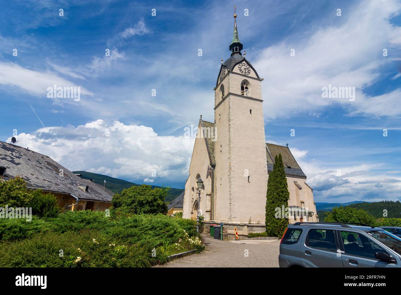 Althofen: church Althofen in Mittelkärnten, Kärnten, Carinthia, Austria Stock Photo
