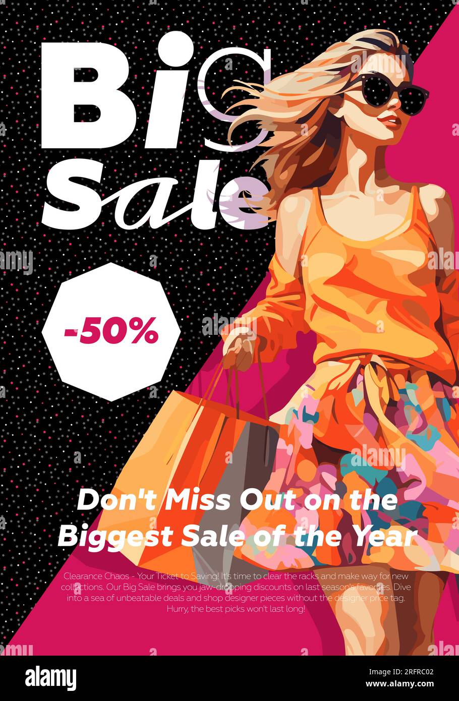 Girls Fashion World Clearance Sale Poster Stock Vector (Royalty Free)  401590861