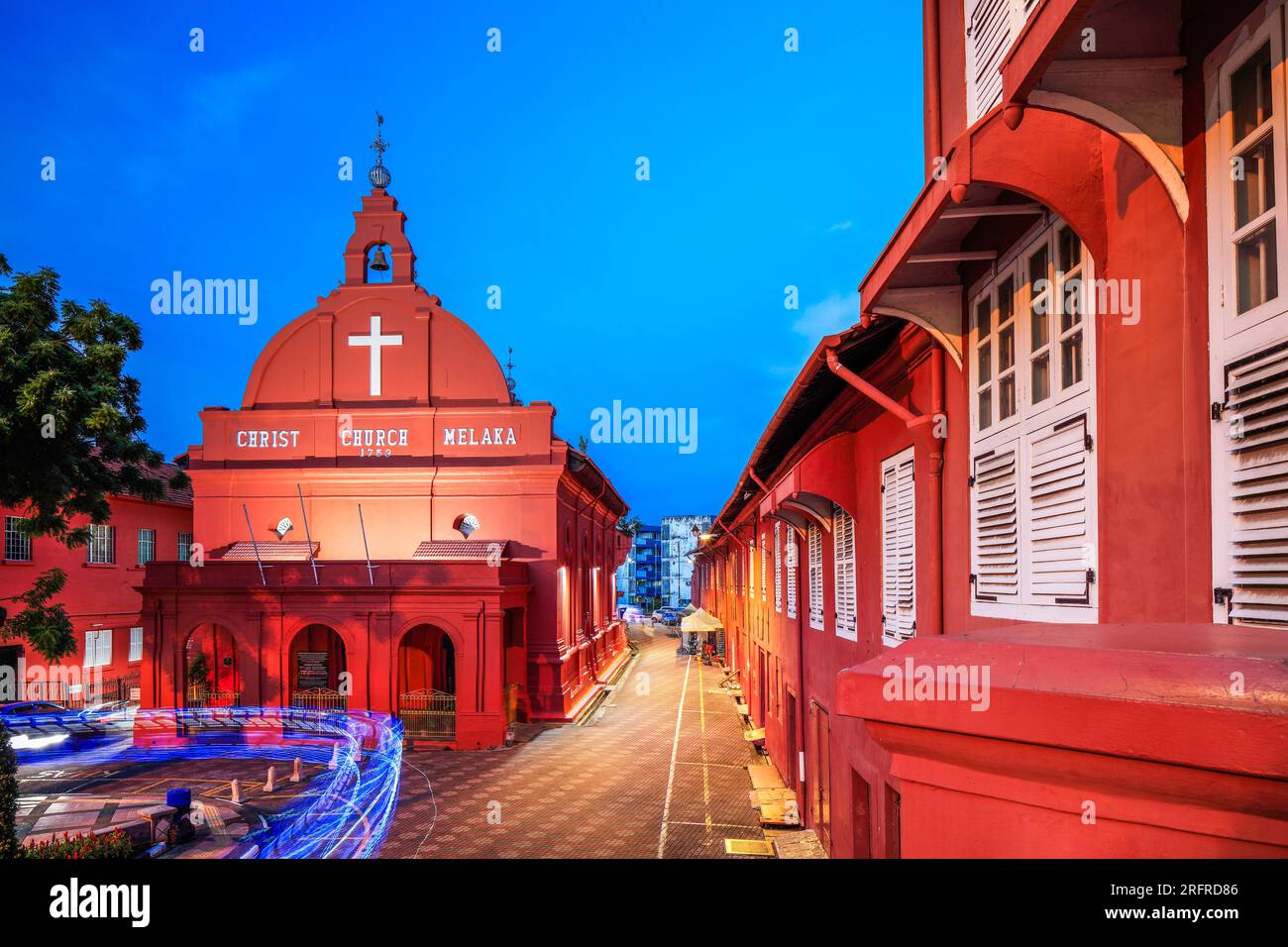 The heritage buildings of Malacca, Malaysia Stock Photo