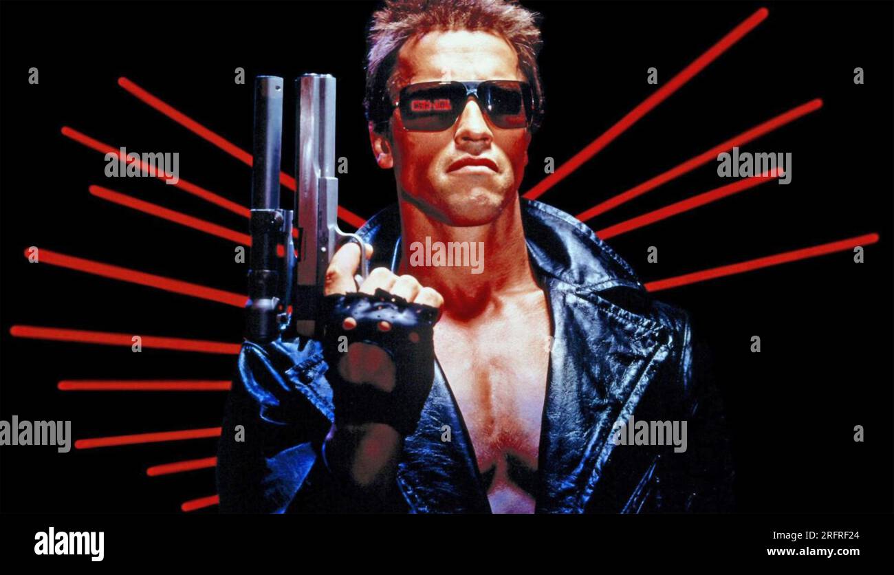 THE TERMINATOR 1984 Orion Pictures film with Arnold Schwarzenegger Stock Photo