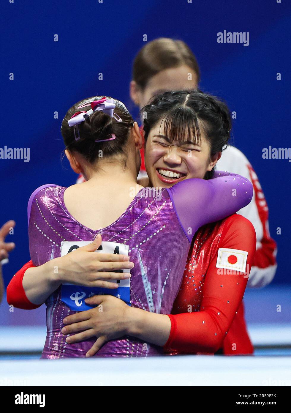 Chengdu, China's Sichuan Province. 5th Aug, 2023. Sakaguchi Ayaka (R