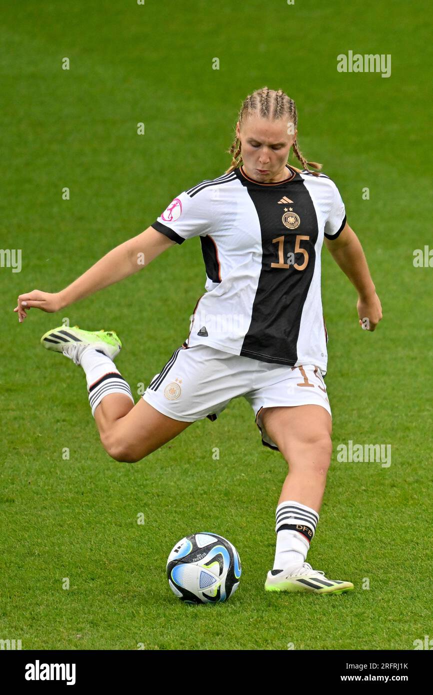 Jella Veit (15) of Germany pictured during a female soccer game