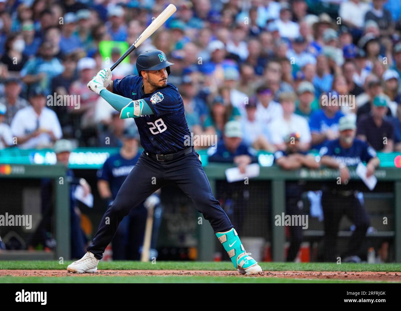 National League s Nolan Arenado of the St. Louis Cardinals looks