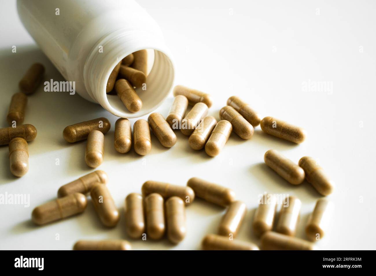 Iron supplement pills. Iron is used to treat anemia due to iron