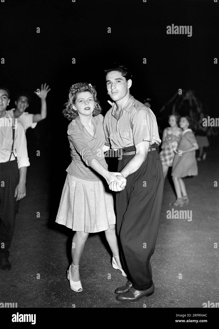 Couple dancing, community center party, Red Hook, Brooklyn, New York City, New York, USA, Arthur