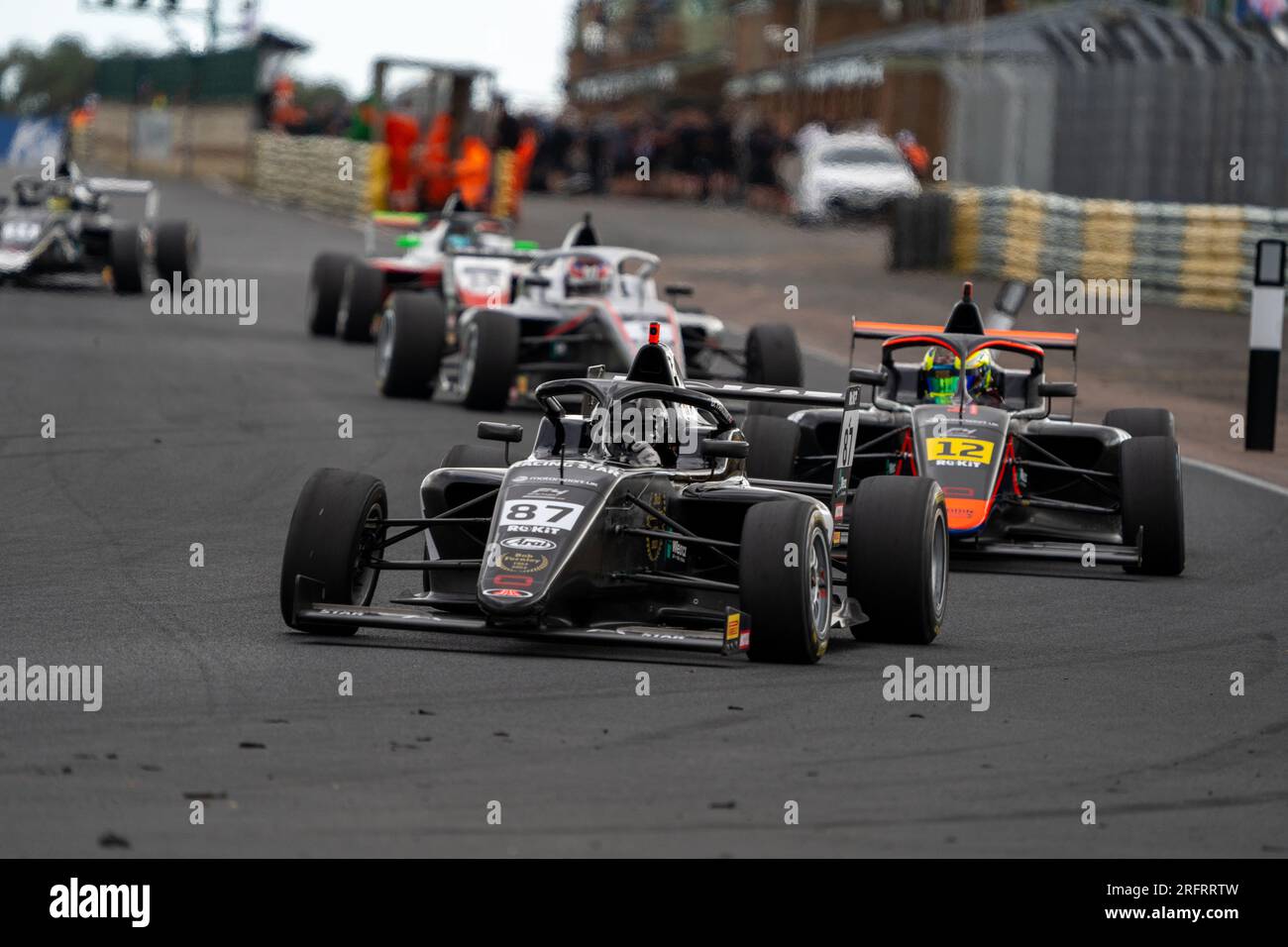 Race Start British F4 Championship Croft Stock Photo Alamy
