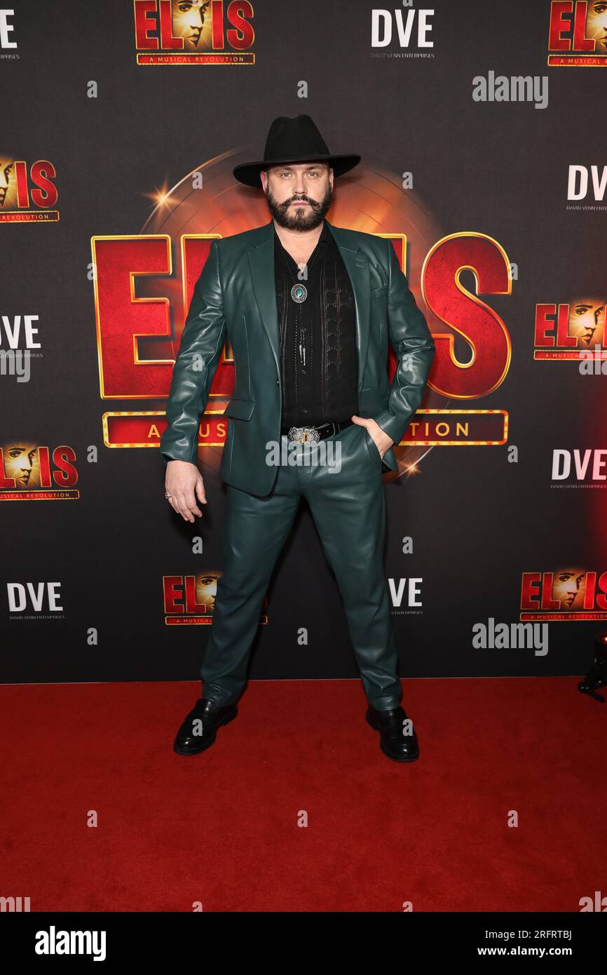 August 5, 2023: JAMES DEVLIN attends the Australian Premiere of 'Elvis: A Musical Revolution' at the State Theatre on August 05, 2023 in Sydney, NSW Australia (Credit Image: © Christopher Khoury/Australian Press Agency via ZUMA Wire) EDITORIAL USAGE ONLY! Not for Commercial USAGE! Stock Photo