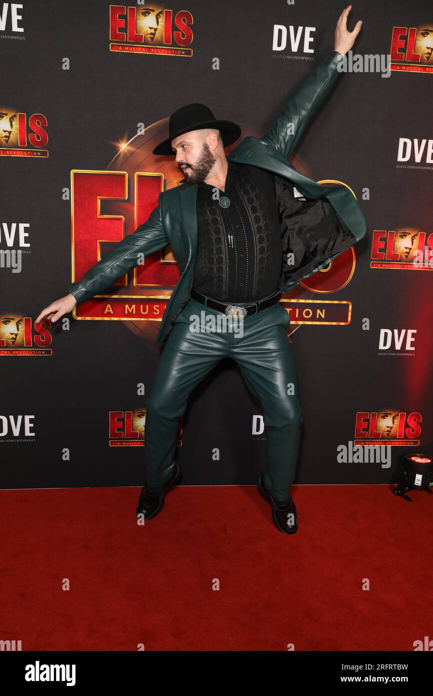 August 5, 2023: JAMES DEVLIN attends the Australian Premiere of 'Elvis: A Musical Revolution' at the State Theatre on August 05, 2023 in Sydney, NSW Australia (Credit Image: © Christopher Khoury/Australian Press Agency via ZUMA Wire) EDITORIAL USAGE ONLY! Not for Commercial USAGE! Stock Photo