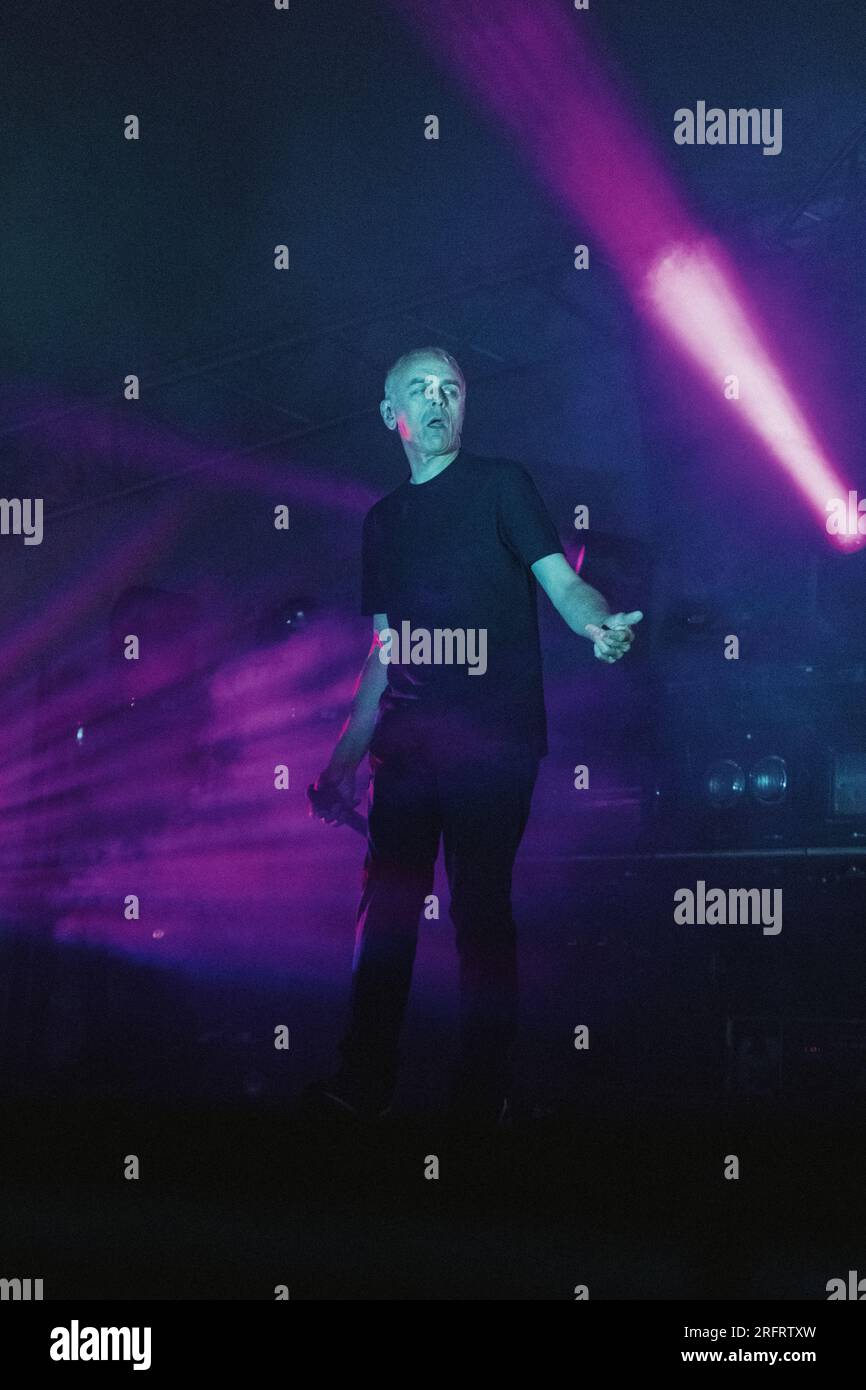 Copenhagen, Denmark. 04th, August 2023. The British electronic music group Underworld performs a