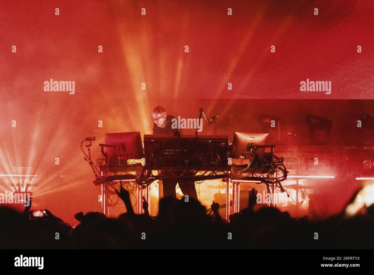 Copenhagen, Denmark. 04th, August 2023. The British electronic music group Underworld performs a