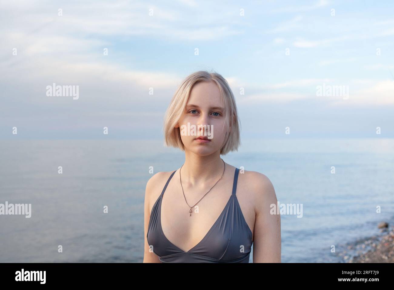 Blue tank top hi-res stock photography and images - Alamy