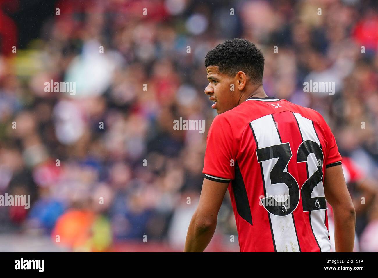 Sheffield, UK. 05th Aug, 2023. Sheffield United forward William Osula during the Sheffield United FC vs VfB Stuttgart FC Pre-Season Friendly match at Bramall Lane, Sheffield, United Kingdom on 5 August 2023 Credit: Every Second Media/Alamy Live News Stock Photo