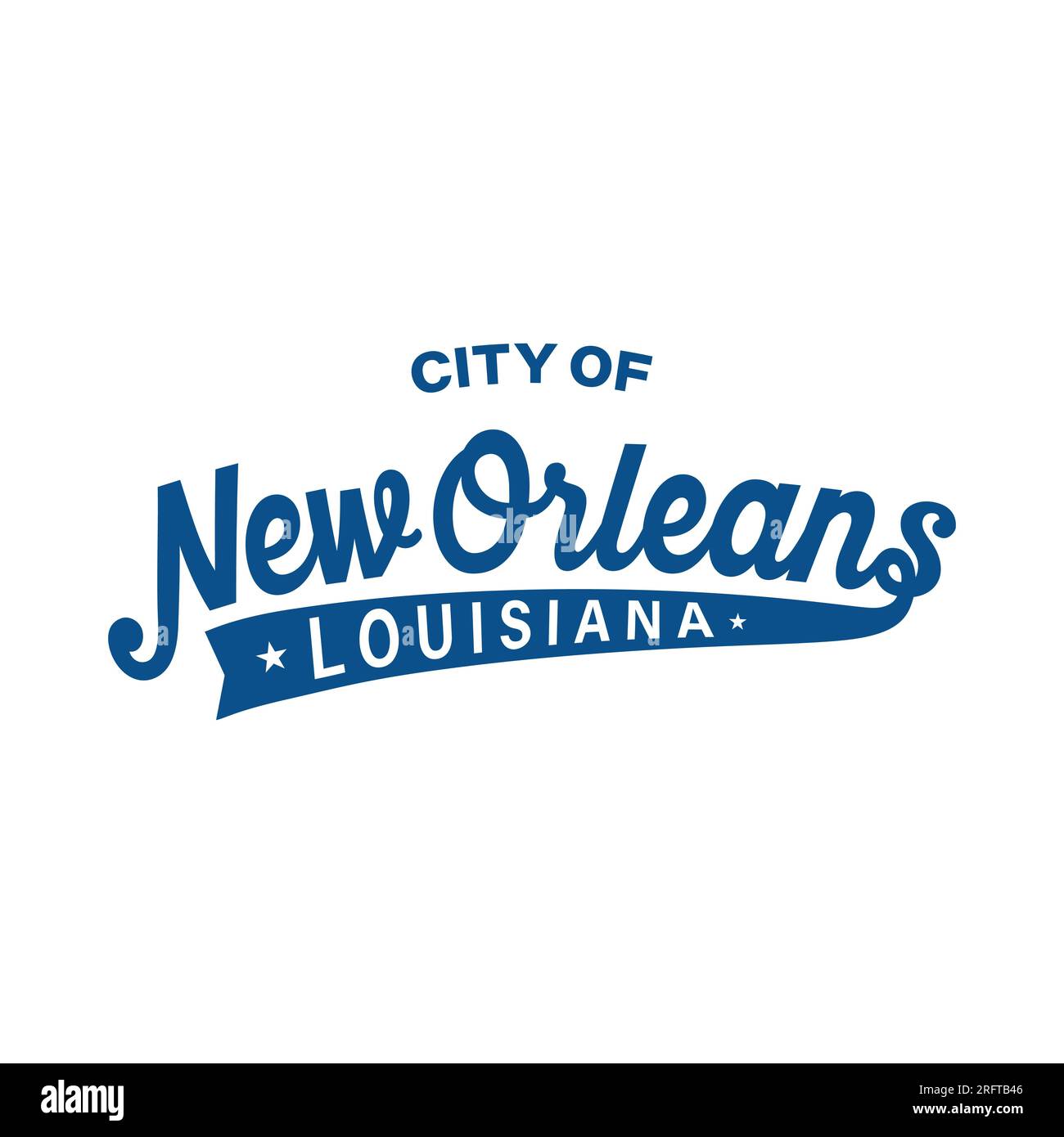 New Orleans, Louisiana lettering design. New Orleans typography design. Vector and illustration
