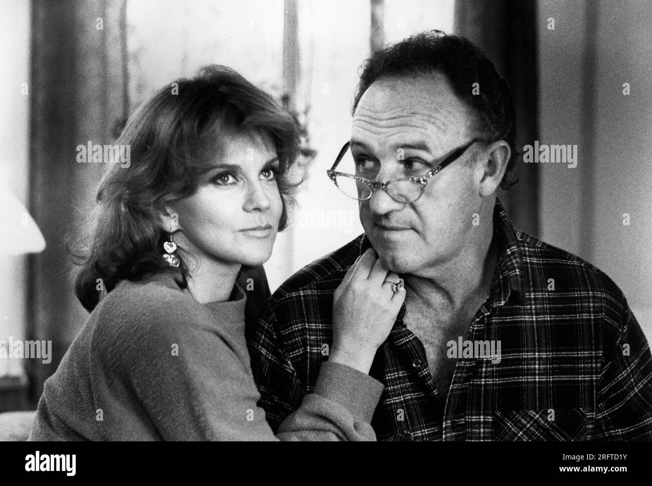 Ann-Margret, Gene Hackman, on-set of the Film, 'Twice in a Lifetime', Bud Yorkin Productions, 1985 Stock Photo