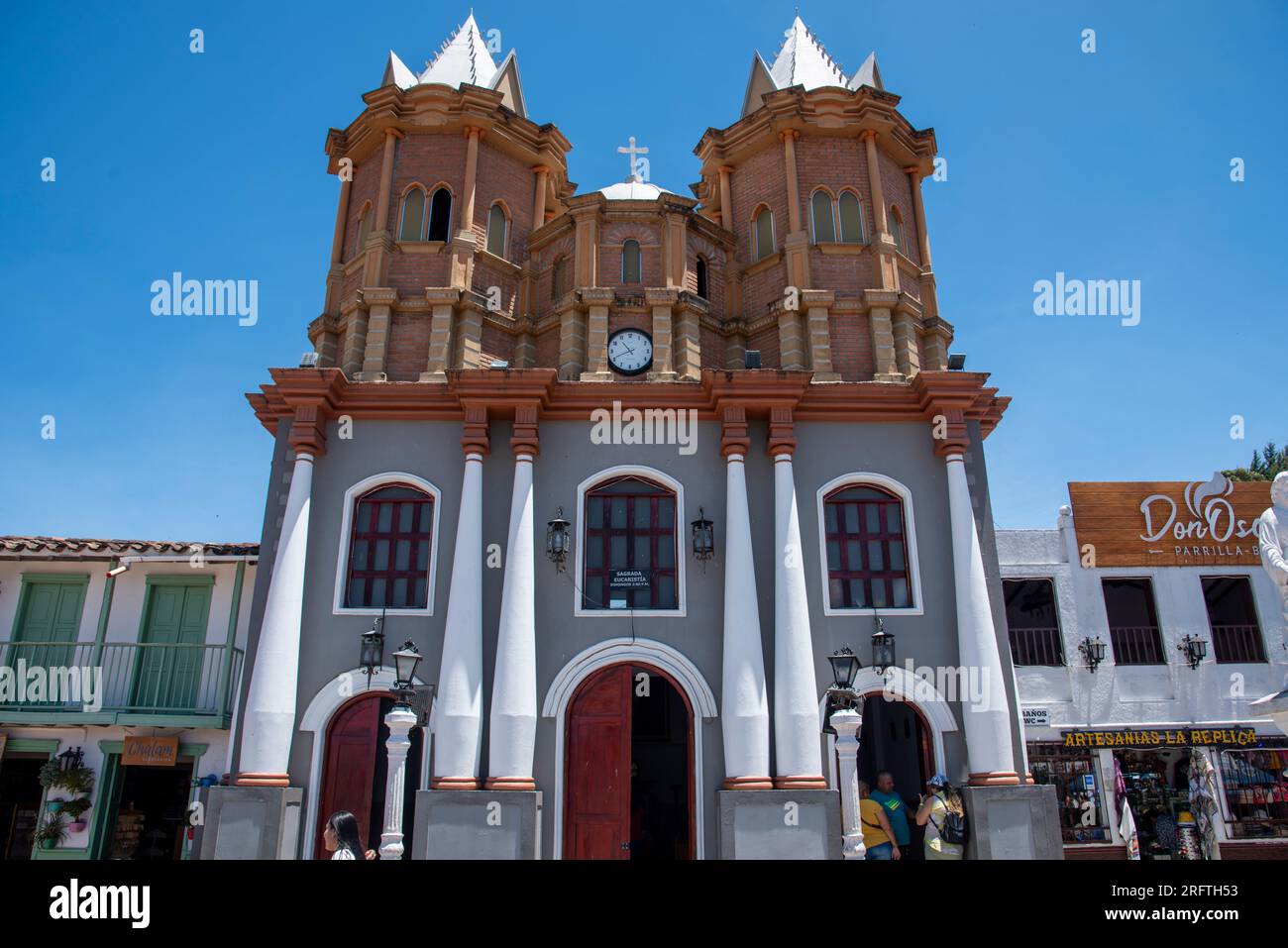 COLOMBI    A MEDELLIN 05-08-2023,Guatapé es un municipio de Colombia, localizado en la subregión Oriente del departamento de Ant Stock Photo