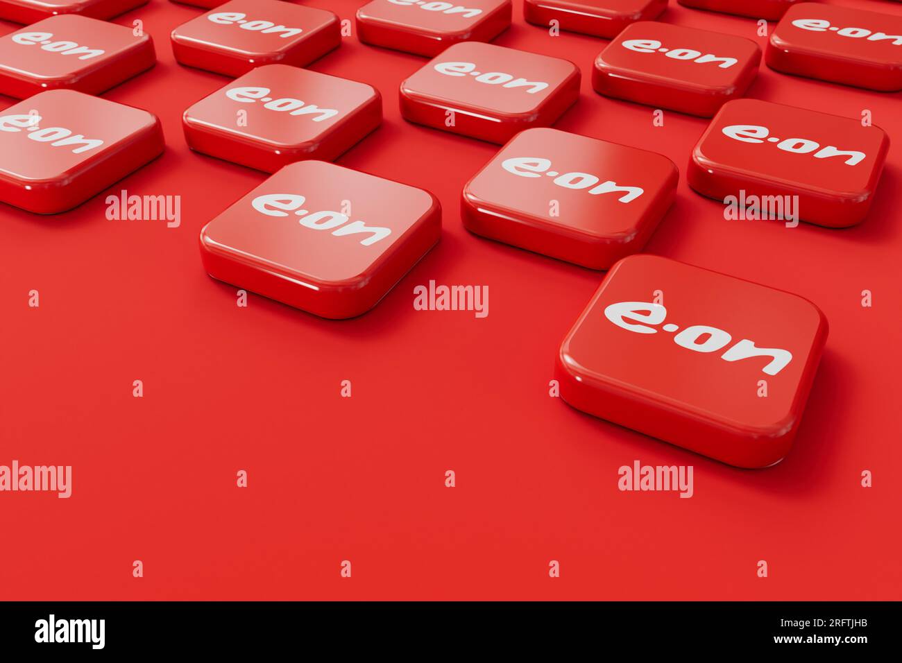 LONDON, UK July 2023 Eon gas and electricity energy supplier