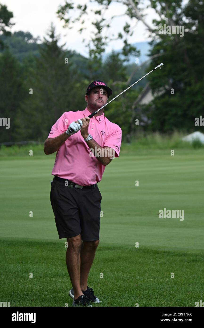 WHITE SULPHUR SPRINGS, WV AUGUST 05 Bubba Watson watches his