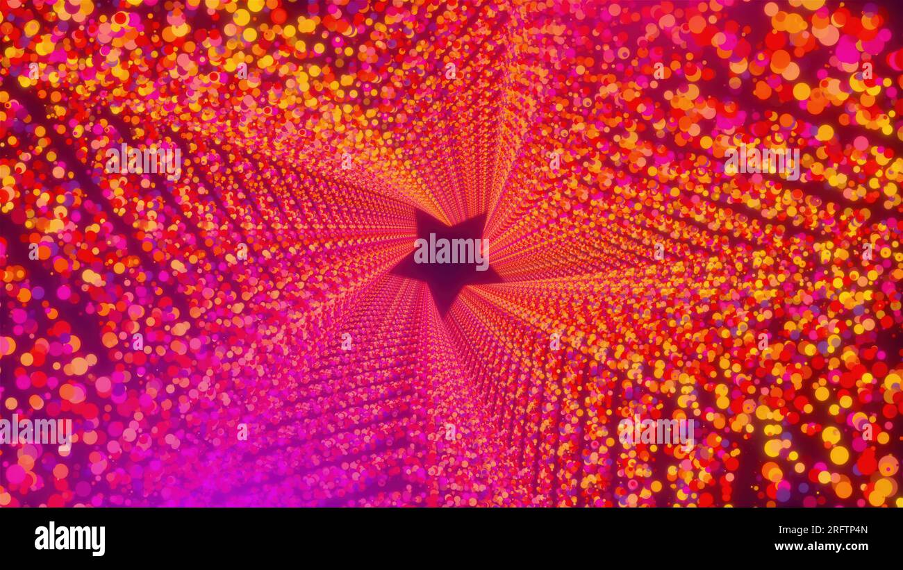 Star tunnel with particles. Computer generated 3d render Stock Photo ...