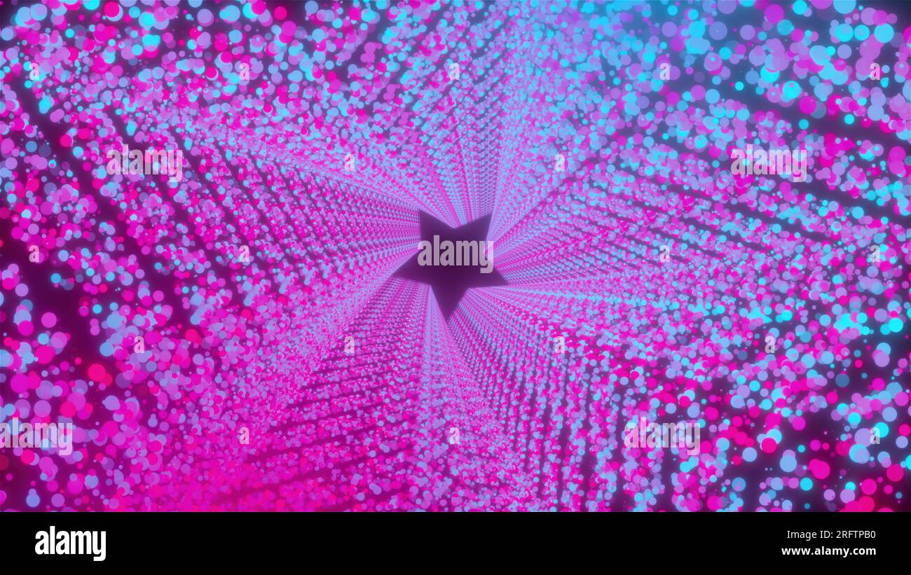 Star tunnel with particles. Computer generated 3d render Stock Photo ...