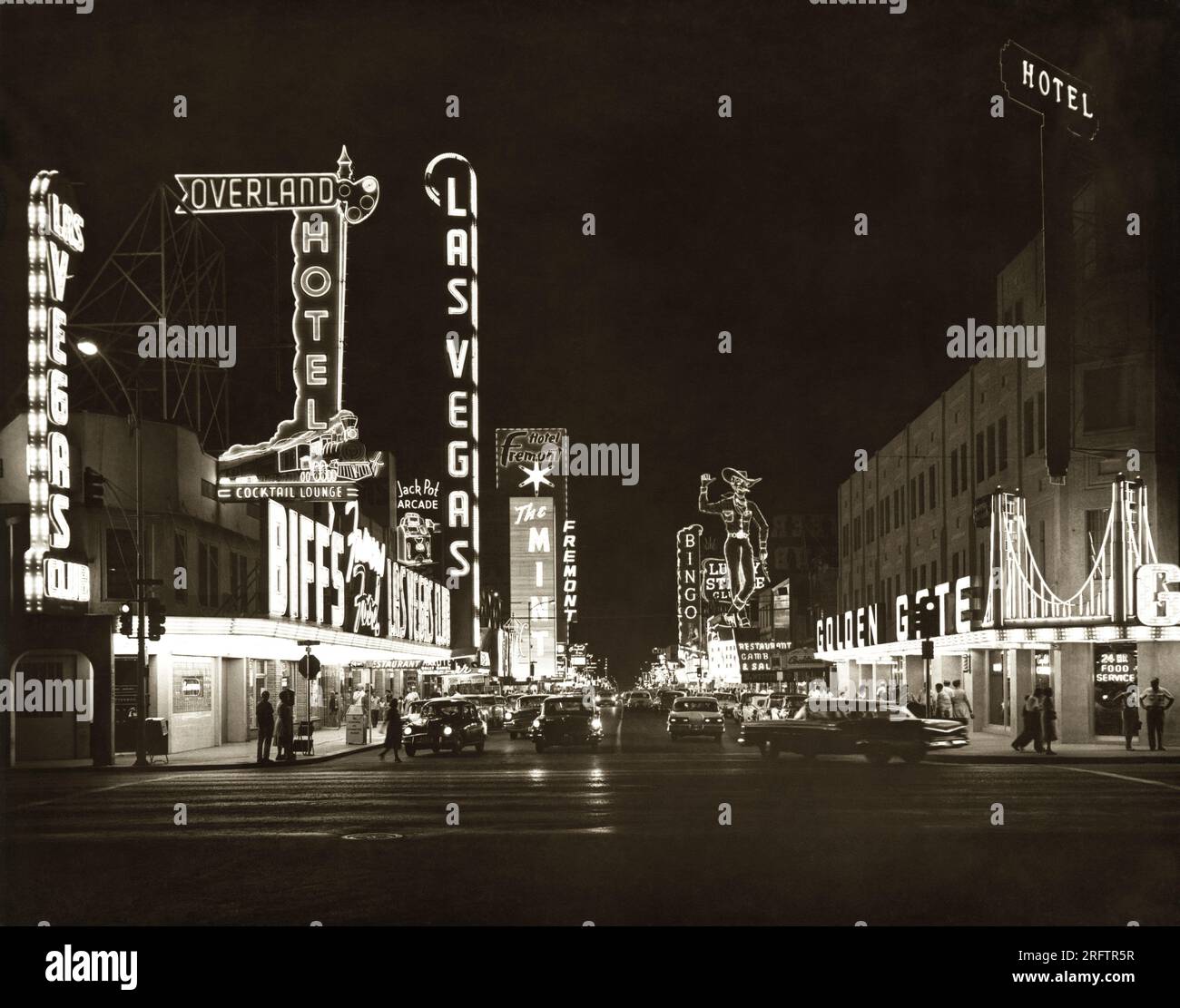 Historický snímek kasina v Las Vegas