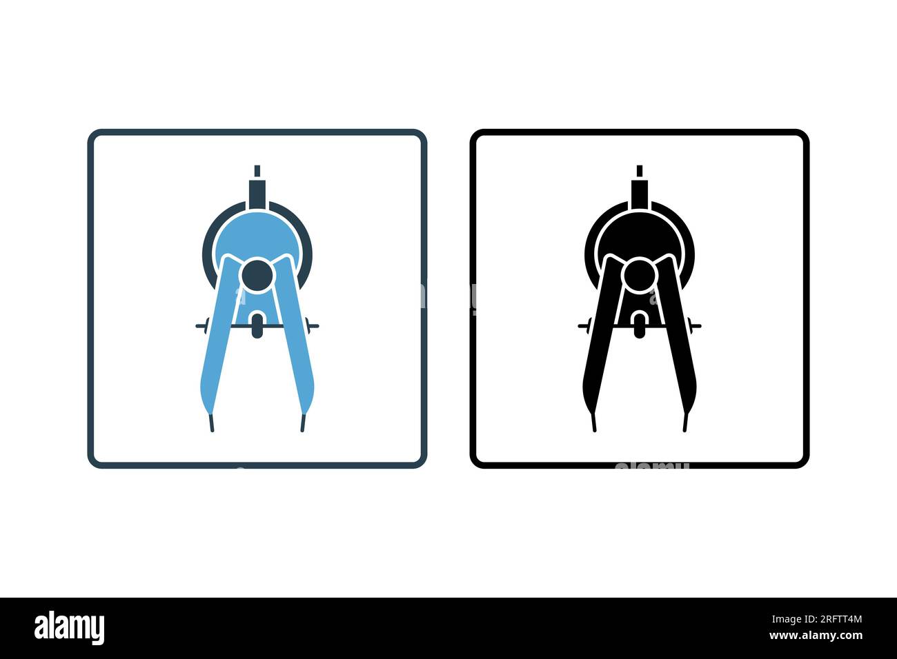 divider icon. Icon related to stationery. solid icon style. Simple vector design editable Stock Vector