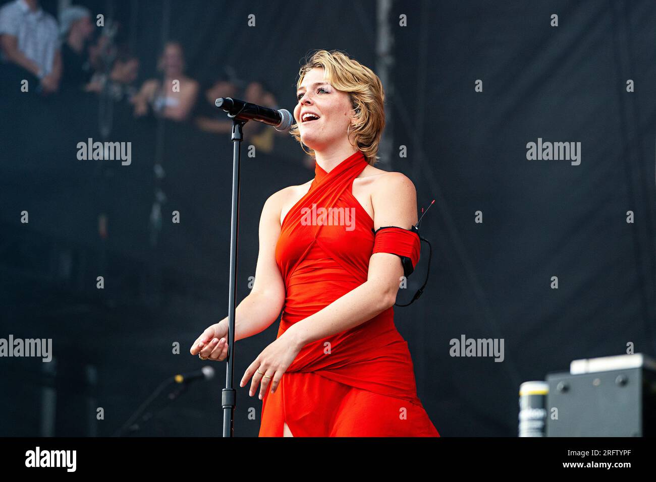 Maggie Rogers performs on day three of the Lollapalooza Music Festival